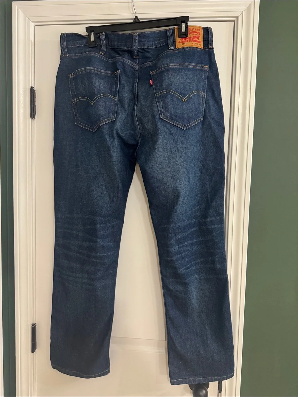 Levi's Men's Straight Jeans in Dark Blue Wash